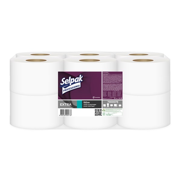 Selpak Professional Extra Jumbo Tuvalet Kağıdı 150 M 12'li Koli