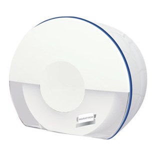 Marathon Touch Jumbo Tuvalet Kağıdı Dispenseri Beyaz Mavi kenarlı