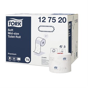 Tork Çift Rulo Tuvalet Kağıdı Premium 90 M Koli İçi 27 Rulo